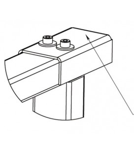 PERCo-RF01 0-08 Накладка верхняя для стыковки секции ограждения