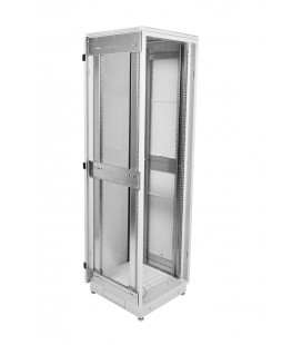 Шкаф телекоммуникационный напольный 42U (600x600) дверь стекло