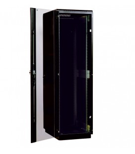 Шкаф телекоммуникационный напольный 42U (600x800) дверь стекло, черный RAL9005