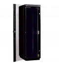 Шкаф телекоммуникационный напольный 38U (600x1000) дверь стекло, цвет чёрный