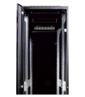 Шкаф телекоммуникационный напольный 18U (600x800) дверь стекло, черный