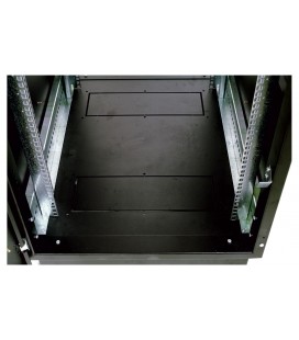 Шкаф телекоммуникационный напольный 22U (600x800) дверь стекло, цвет черный