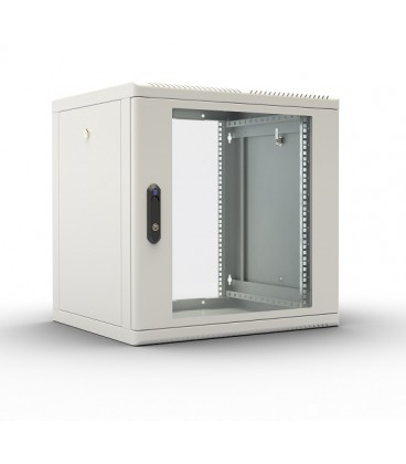 Шкаф телекоммуникационный настенный разборный 9U (600х650), съемные стенки, дверь стекло