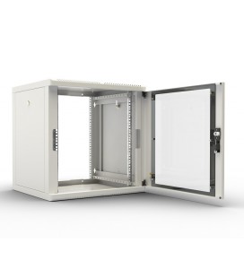 Шкаф телекоммуникационный настенный разборный 9U (600х650), съемные стенки, дверь стекло