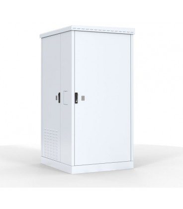 Шкаф уличный всепогодный напольный 18U (Ш1000 × Г900) с электроотсеком, три двери
