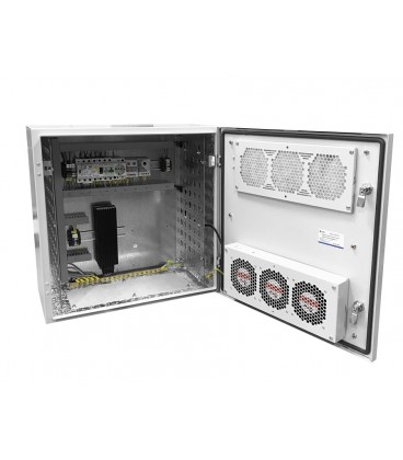 Шкаф уличный всепогодный настенный укомплектованный 15U (Ш600 × Г300), комплектация T2-IP65